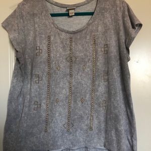 MOSSIMO GREY TOP